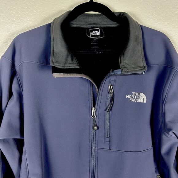 The North Face Apex Bionic Fall Winter Jacket Outdoor Windshell Men’s Blue Large - Picture 2 of 7